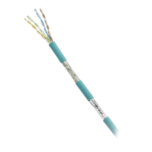 isfch5c04atl-xg Bobina de Cable Blindado SF/UTP Categoría 5e de 4 Pares, Uso Industrial con Resistencia al Aceite y Rayos UV, Multifilar 24/7 (Flexible), Color Azul Cerceta, Bobina de 305 Metros (1000 Pies)