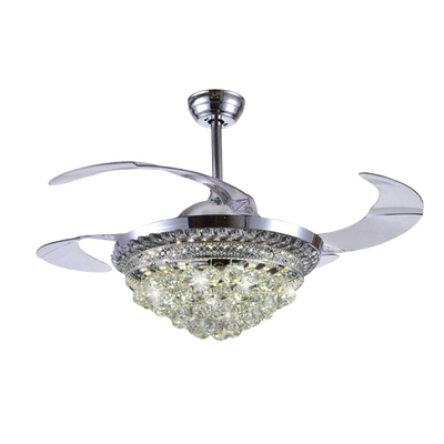 jlv-041 Ventilador de Techo con Luminario LED de 110 V CA 50/60 Hz / 88 W /4500 Lm / 6500 - 4 000 - 2 700 K /3 Tonos de Luz / 1075 mm / 6 Velocidades /No Dimeable.