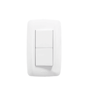 Apagador Escalera Doble de 10 A/ 127 V CA ~ 60 Hz / 1 1/2 Módulos / Color Blanco.