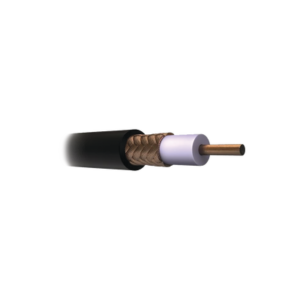 jv44 Cable Coaxial RG11/U, 305 Metros (1000 Pies), Bobina de 305 Metros (1000 Pies) Color Negro, AWG 14 Aislamiento Espumado, Blindaje de Aluminio al 60%, Aplicación Intemperie para Video Vigilancia