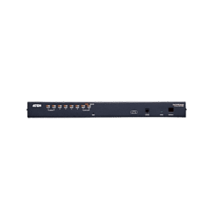 Switch KVM | Conexión Cat 5e | 8 puertos | Resolución 1920 x 1200 |  Conexión de Múltiples Switches | Compatible Windows, Linux, Mac