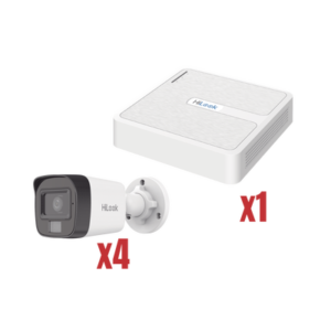 kip2mp-4b Kit IP 4Megapixel / NVR de 4 Canales con 4 Puertos PoE / 4 Cámaras IP Dual light con microfono