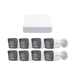 kipcv2m-8b Kit IP 1080p (2 Megapixel) / NVR de 8 Canales con 8 Puertos PoE / 8 Cámaras IP Bala ColorVu Lite y ACUSENSE Lite / Micrófono Integrado