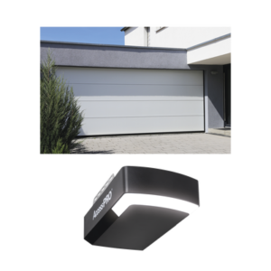 kit-gar207 KIT COMPLETO Puerta D/ Garage 20x7 Pies / Lisa Linea Central / Color blanco / Insulada / Incluye Motor FS1000APPRT / 1/2HP / Fuerte/Silencioso/Luz LED/Motor DC .