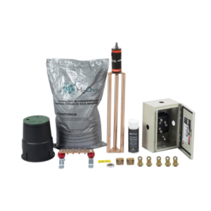 Kit de Tierra Física Con Electrodo Magnetoactivo Capacidad Max: 400 AMP