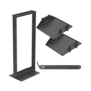 kit-org-24hd Kit de Rack Estándar 19", 24 UR con 2 Charolas y PDU (8 tomas). Ideal para UPS y Servidores tipo Torre.