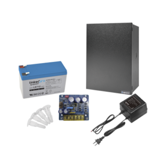 kit16b3lk7 Kit con fuente PLB3 con salida de 12 Vcc a 4 Amper, incluye transformador y batería de 12 V a 7 Amper