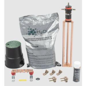 Kit de tierra física modelo TG30AB con Electrodo Magnetoactivo, capacidad: 30 AMP