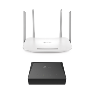 kitonu-ec220g5 Kit de ONU Gigabit XZ000G3 con Router Router Inalámbrico ISP doble banda AC, Hasta 1167 Mbps, 4 antenas externas omnidireccional, Puertos Gigabit