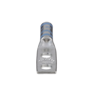 Zapata de compresión LCD6-14A-L para cal. 6 Awg, Doble barreno para tornillo prisionero de 1/4, Espaciado de orificio 16mm, 1 Pz