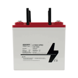 li100a12pro Batería de Litio Ciclo Profundo, 12.8 Vcc 100Ah LiFePO4 Válvula de Alivio, Solar, Marina, Máximo 100 A de Descarga