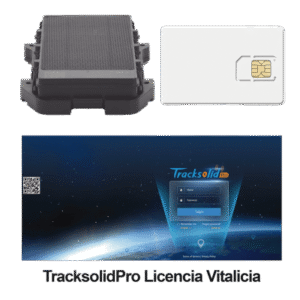 ll303kit3 KIT Localizador 4G con carga solar / Semiautónomo / Rastreo de contenedores / Cajas de tráiler / Alarma de sabotaje audible / Incluye Licencia vitalicia VTSCX y SIM de datos SIM500MB2Y