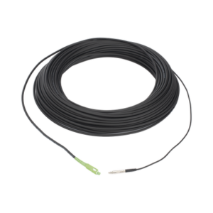 lp-100-sca Rollo de Fibra Óptica Drop Redonda G657A2 Monomodo Simplex de 100 Metros (328.08 Pies) con Conectores SC/APC-SC/APC para Instalaciones Aéreas, Subterráneas o a la Intemperie