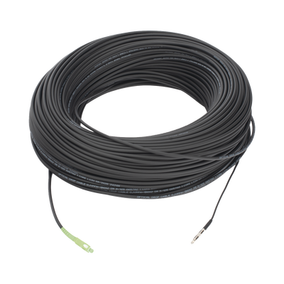 lp-150-sca Rollo de Fibra Óptica Drop Redonda G657A2 Monomodo Simplex de 150 Metros (492.13 Pies) con Conectores SC/APC-SC/APC para Instalaciones Aéreas, Subterráneas o a la Intemperie