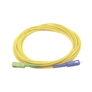 lp-fo-scu-sca-01 Jumper de Fibra Óptica Monomodo SC/UPC SC/APC Simplex, Color Amarillo 1 Metro (3.28 Pies)