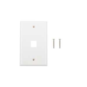 lp-fp-16 Placa de Pared de 1 Puerto, Keystone, Color Blanco