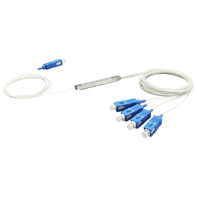 lp-plc-1x4upc Splitter (Divisor Óptico) tipo PLC, de 1x4, conectores SC/UPC