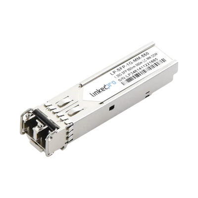 lp-sfp-1g-mm-550 Transceptor Óptico SFP (Mini-Gbic) / Multimodo 850 nm / 1.25 Gbps / 1000BASE-SX / Conectores LC/UPC Dúplex / DDM / Hasta 550 m