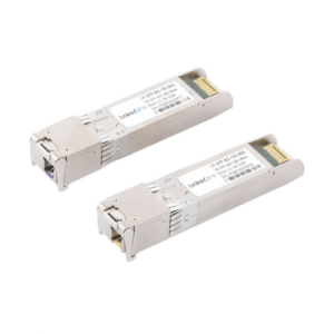lp-sfp-bd-10g-80 Transceptores Ópticos Bidireccionales SFP+ (Mini-Gbic) / Monomodo 1490 & 1550 nm / 10 Gbps / 10GBASE-BX / Conector LC/UPC Simplex / DDM / Hasta 80 km / 2 Piezas