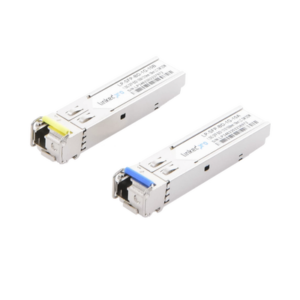 lp-sfp-bd-1g-10 Transceptores Ópticos Bidireccionales SFP (Mini-Gbic) / Monomodo 1310 & 1550 nm / 1.25 Gbps / 1000BASE-BX / Conector LC/UPC Simplex / DDM / Hasta 10 km / 2 Piezas