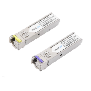 lp-sfp-bd-1g-60 Transceptores Ópticos Bidireccionales SFP (Mini-Gbic) / Monomodo 1490 & 1550 nm / 1.25 Gbps / 1000BASE-BX / Conector LC/UPC Simplex / DDM / Hasta 60 km / 2 Piezas