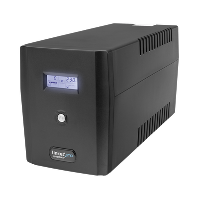 lp1500lcd UPS 1500VA/900 W Pantalla LCD / Línea Interactiva 120Vca / 8 tomas 5-15R (6 Respaldadas) / Regulación de Voltaje / Protección RJ45