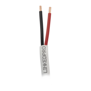 Bobina de Cable 305 Metros (1000 Pies): 2 x 16 AWG, Color Blanco, CMR, Para Sistemas de Seguridad y Alarmas