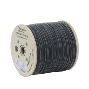 lpdropa21c-2km Carrete de 2 Kilómetros de Fibra Óptica Drop Plana, Interior/Exterior G.657A2 Monomodo de 1 Hilo (Unifibra), Dieléctrica, Forro Negro, Compatible con Conectores FASC, FASCUP, FASCLC