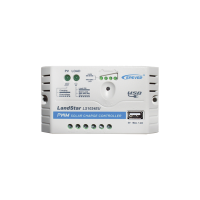 ls-1024-eu Controlador Solar PWM 12/24 V 10 A, Salida USB
