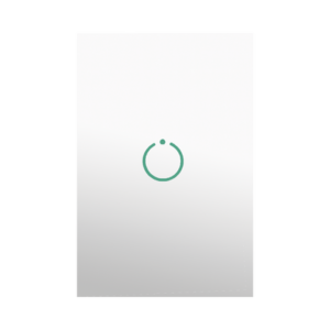 (ZWAVE) Interruptor On/Off panel táctil touch inalámbrico Zwave Plus 1 boton. No requiere cable neutro, Compatible con Hubitat HC8, Álula  M2M, otros