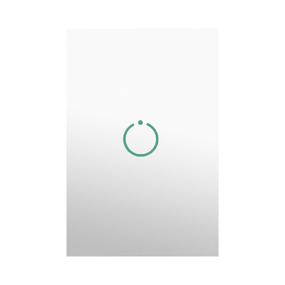 mhs511sl (ZWAVE) Interruptor On/Off panel táctil touch inalámbrico Zwave Plus 1 boton. No requiere cable neutro, Compatible con Hubitat HC8, Álula M2M, otros