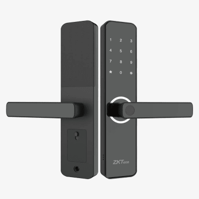 ml100 Cerradura Inteligente ML100 con Huella Digital y Wi-Fi / Mortise Europeo DIN / Sensor Capacitivo / Control Remoto vía App / Compatible con ZSmart / Código Aleatorio / Puerto de Carga de Emergencia Micro-USB
