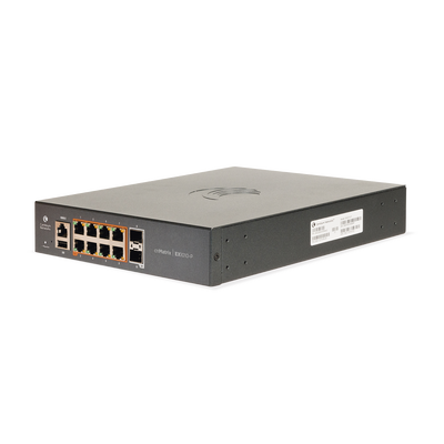 mx-ex1010pxa-0 Switch PoE cnMatrix Ex1010-P / 8 Puertos Gigabit PoE 802.3af/at + 2 SFP / Capa 2 / Gestión en la Nube Gratuito