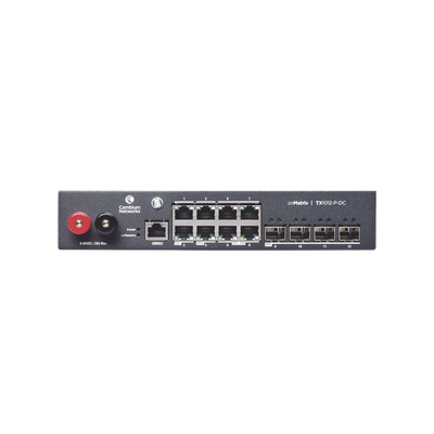 mx-tx1012gxpa-20 Switch cnMatrix WISP TX1012-DC-P de 8 puertos PoE y 4 SFP+, 170 W PoE Budget, Capa 2, gestión gratuita desde la nube, para corriente directa