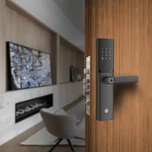 mx83425 Cerradura Digital JULIUS / Sensor de Huella con Inteligencia Artificial / Registro de 100 Huellas y 100 Códigos / Bloqueo Automático / Modo Niños / IP54 / Incluye 2 Llaves de Alta Seguridad y 4 Tarjetas MIFARE