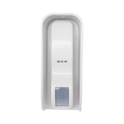natsensorws Sensor de Movimiento Tipo Cortina / 100 % Exterior / Alimentado por baterias / Doble tecnologia MW & PIR / Compatible con cualquier panel de alarma