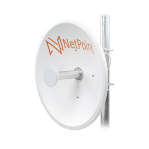 np1gen2 Antena Direccional de alto rendimiento / diámetro de 60 cm / 4.9-6.4 GHz / Ganancia 30 dBi / SLANT de 45 ° y 90 ° / Ideal para 30 km / Conector N-Hembra / Montaje y jumpers incluidos.