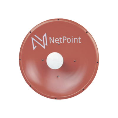 nptr3 Antena altamente Direccional / 4 ft / 4.9-6.4 GHz / Diseñada para ambientes salinos / Ganancia 37 dBi / SLANT de 45 ° y 90 ° / Incluye radomo, jumper y montaje de acero inoxidable.