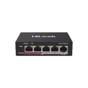ns-0105p-35b Switch PoE+ / 4 Puertos 10/100 Mbps PoE+ (af / at) / 1 Puerto 10/100 Mbps Uplink / Modo Extendido hasta 250 Metros / 35 Watts