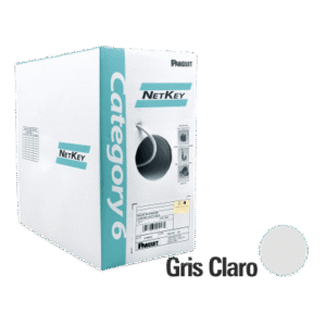 nuc5c04ig-me Bobina de Cable UTP 305 Metros (1000 Pies) de Cobre, NetKey, Gris Claro, Categoría 5e (24 AWG), PVC (CM), de 4 Pares