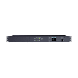 PDU ATS (Fuente Redundante Auto-transferible) Medible, Para Distribución de Energía, 2 Entradas 120 Vca NEMA5-15P, Con 10 Salidas NEMA 5-15R, Horizontal 19in, 1UR