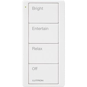 Control remoto inalambrico PICO, con escenas predefinidas para espacio en sala..
