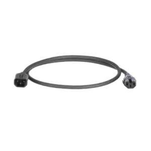 pld04bl Cable de Alimentación Eléctrica Con Bloqueo Doble de Seguridad, de IEC C14 a IEC C13, 4 ft. de Largo, Color Negro, Paquete de 10 Piezas