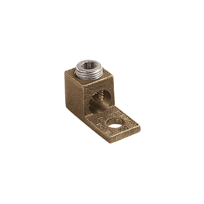 pnl-1-0-l Terminal Tipo Lengüeta Recta de Cobre, Cal. 8 a 1/0 AWG, Orificio para perno de 5/16" (7.9mm)