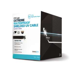 pro-cat-6-ext-500 Bobina de 152.5 Metros (500 Pies) Cat6+ Calibre 23 Exterior Blindado Tipo FTP Para Climas Extremos, UL Para Aplicaciones de Video Vigilancia y Redes de Datos. Para Uso en Intemperie.