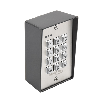 pro-keypad-1v2 Teclado exterior/interior antivandálico, 3 relevadores, salida wiegand, 1200 usuarios