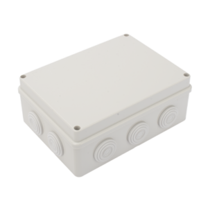 pst-1419-er Caja Derivación-Conexión de Plástico (140 X 190 X 76 mm) con 10 Glándulas de Goma. Para Instalaciones Comerciales, Residenciales e Industriales. Incluye Tornillería para su Tapa. Funciona También como Registro.