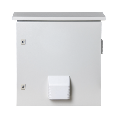 pst-5060-19rav Gabinete Ventilado de Acero IP55 Uso en Exterior (593 x 609 x 399 mm) con Placa Trasera Interior Metálica y Compuerta Inferior Atornillable. Incluye Ventilador, Ventilas, filtros, Montaje Rack 19", Terminal de Tierra Física, Chapas y Ll
