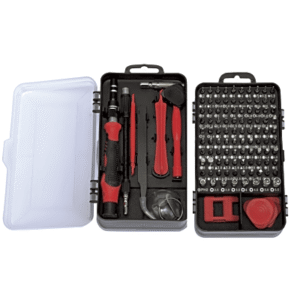 pst-h020-04 Juego de Reparación de Pantallas o Dispositivos Electrónicos de Uso Fino con 115 piezas con Estuche de Almacenaje.
