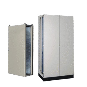 pst12020060at Gabinete de Acero IP55 (1200 x 2000 x 600 mm) con Placa Trasera Interior Metálica y Puerta Doble